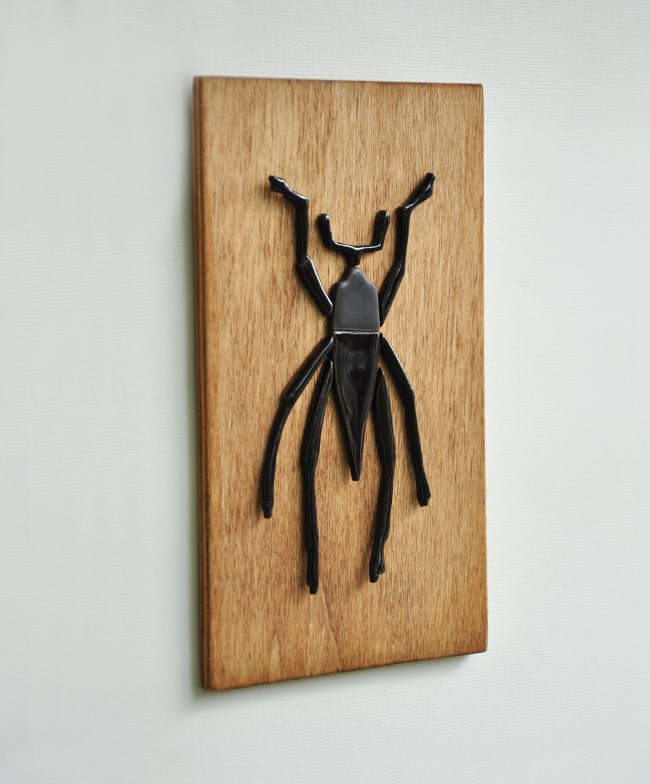 Tablou de colectie, pentru perete, model insecta - negru - 6
