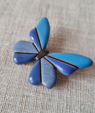 Broșă fluture - nuanțe de albastru