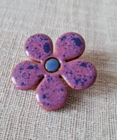 Broșă floare - mov